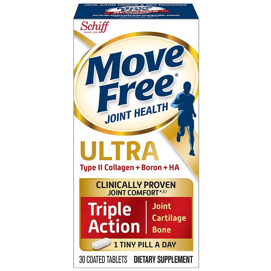 Move Free Ultra Triple Action Joint Support With Type II Collagen, Boron and HA