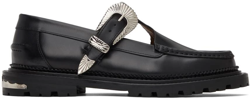 Toga Virilis Black Buckle Loafers 1
