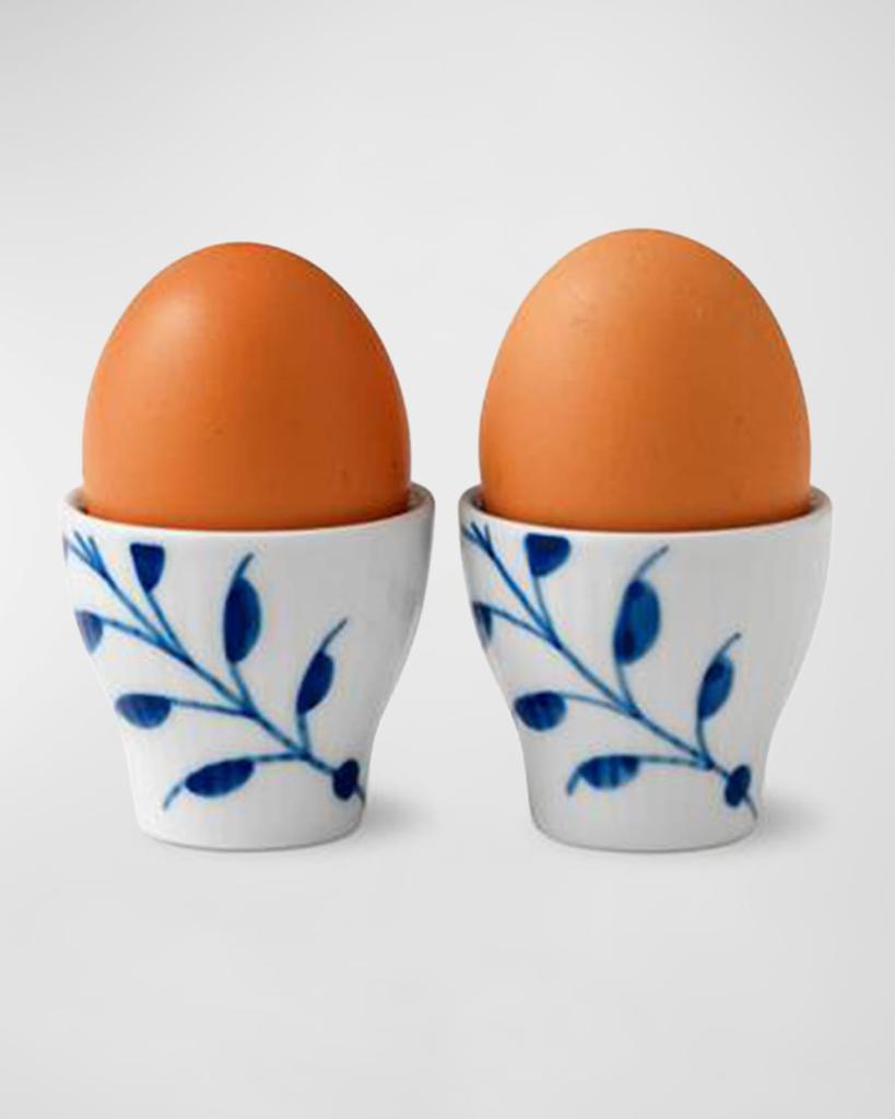 Royal Copenhagen Blue Fluted Mega Egg Cups, Set of 2