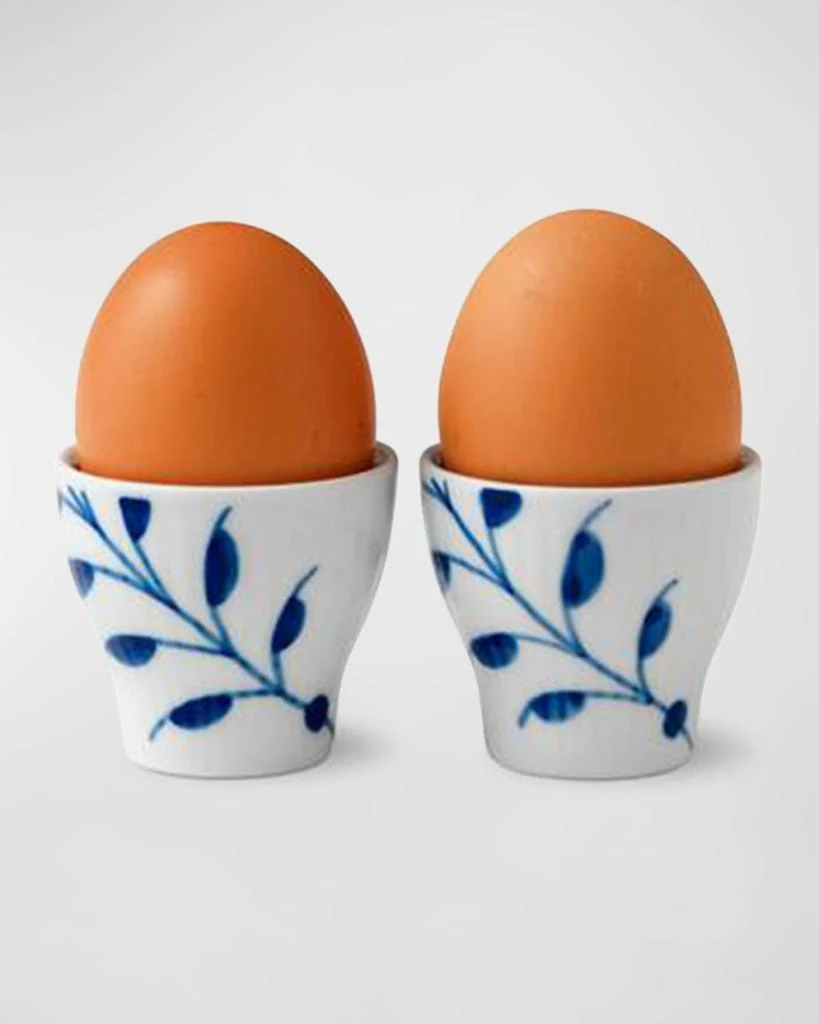 ROYAL COPENHAGEN Blue Fluted Mega Egg Cups, Set of 2 1