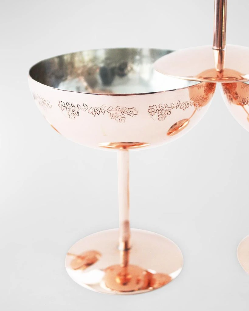 Coppermill Kitchen Vintage-Inspired Coupe Glasses, Set of 2 3