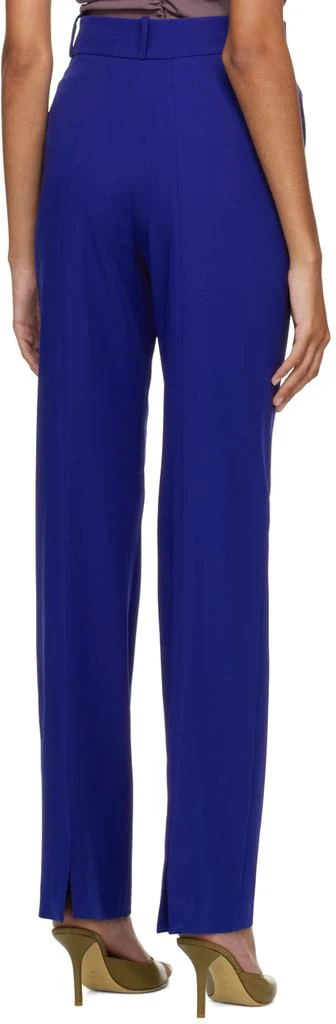 Yuzefi Blue Classic Tailored Trousers 3