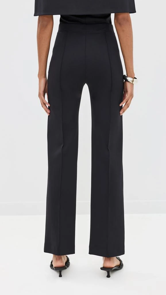 ROSETTA GETTY Pintuck Fitted Straight Pull-On Pants 2