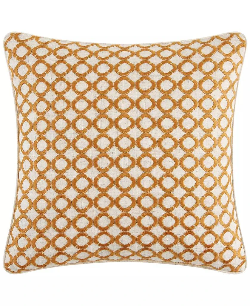 Rose Tree Bronte Square Floral Embroidery Decorative Pillow