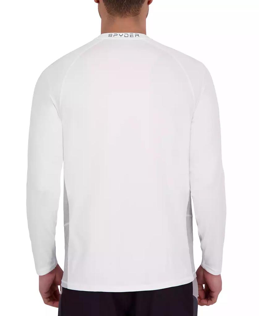 Spyder Men's Mixed Media Long Sleeve Rashguard Swim T-Shirt