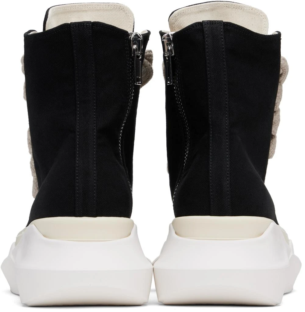 Rick Owens Black Hollywood Jumbo Laces Abstract Sneaks Sneakers 2