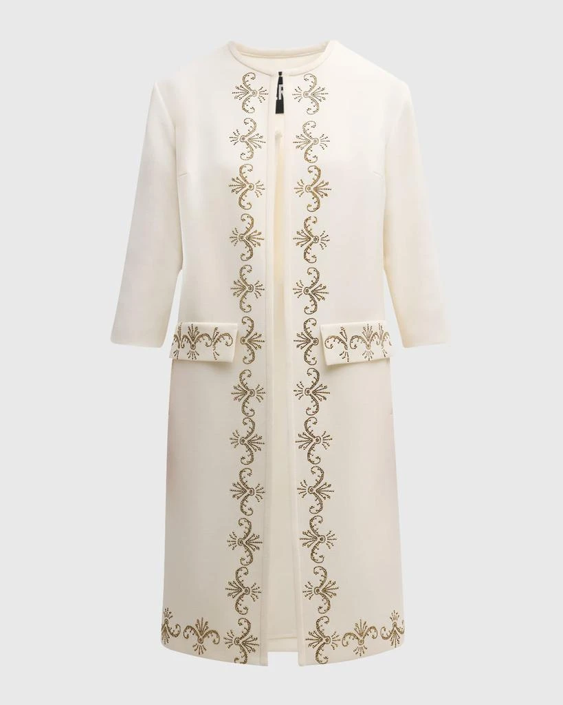 Libertine Eisenhower Embellished Open Duster Coat 1