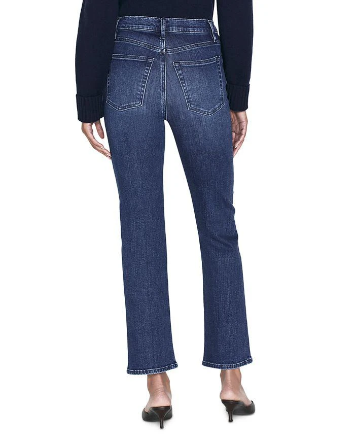 FRAME Le Sleek Straight Fit High Rise Cropped Jeans in Thunderstorm 2