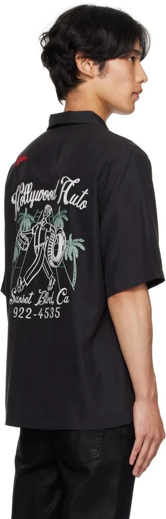 AMIRI Black 
Hollywood Auto
 Bowling Shirt 3