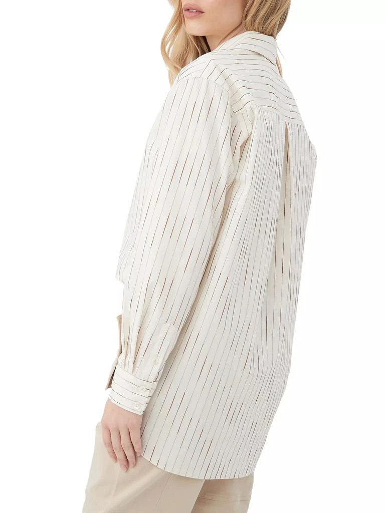 Trina Turk Litsa Striped Silk-Blend Top 3