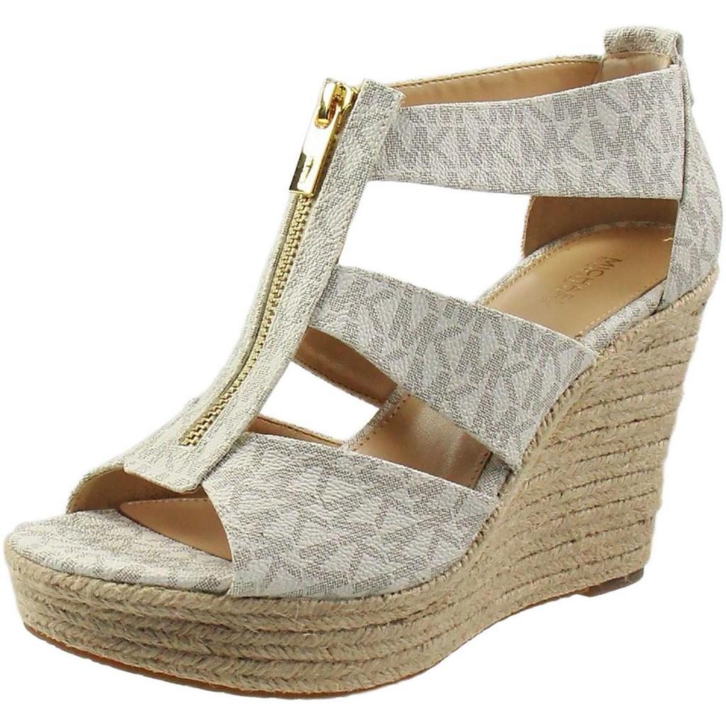 Michael Kors PW15K Womens Pattern Manmade Wedge Heels