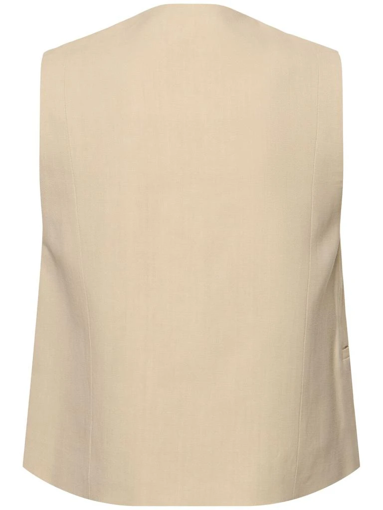 The Frankie Shop Chelsea Viscose & Linen Vest 4