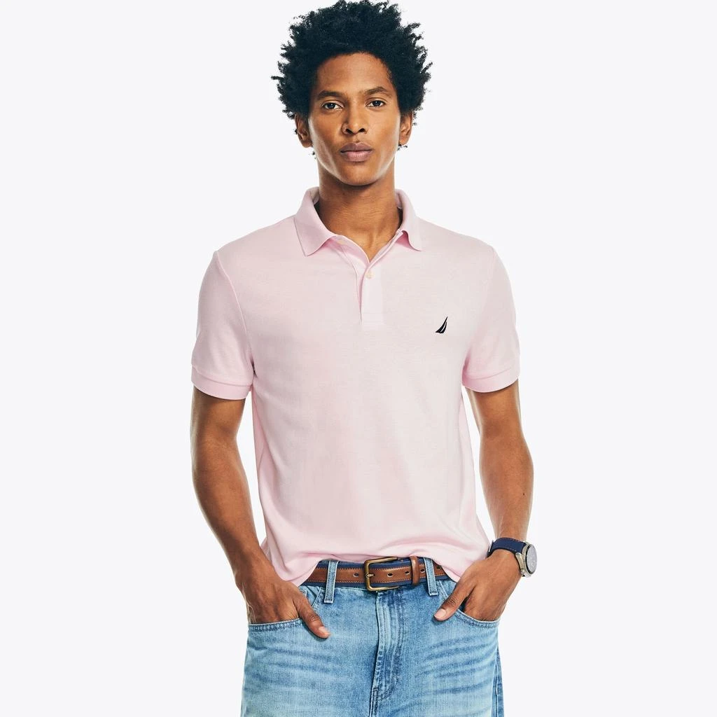 Nautica Mens Slim Fit Interlock Deck Polo 9