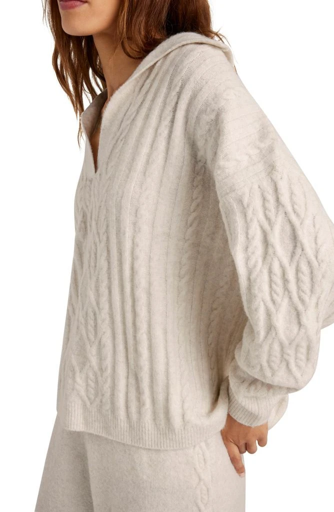 Splendid Stassi Cable Polo Sweater 4