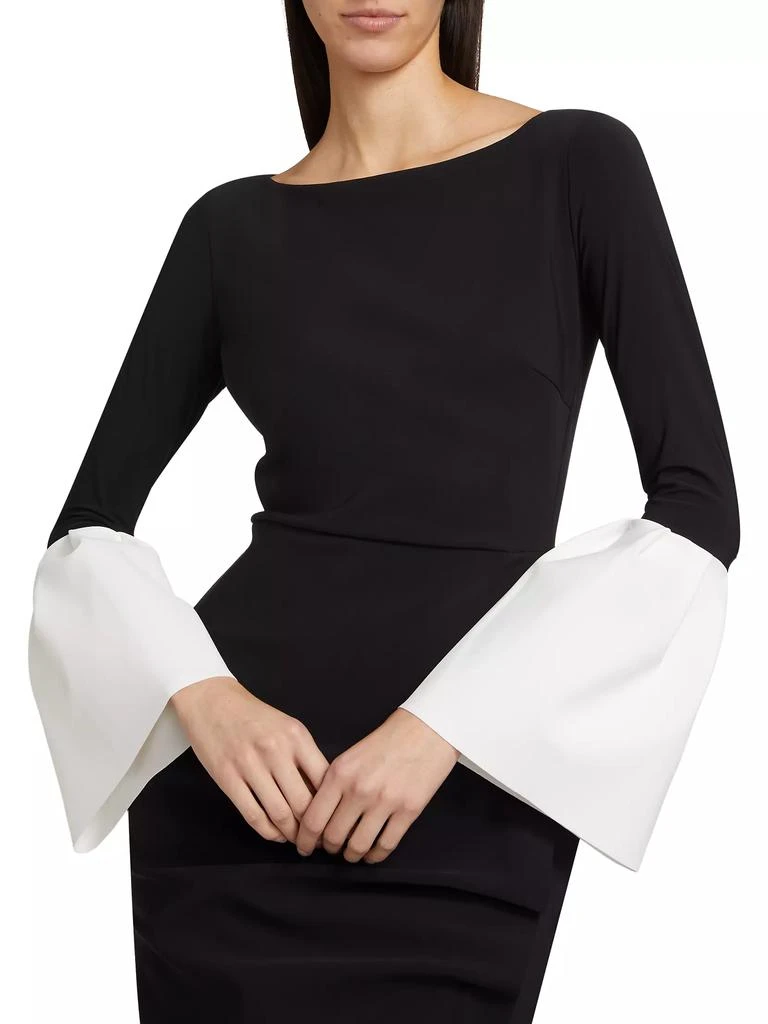 Chiara Boni Addax Bell-Sleeve Cocktail Dress 6