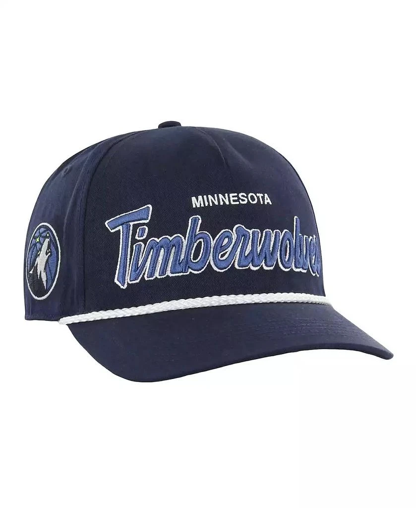 '47 Brand Men's Navy Minnesota Timberwolves Crosstown Script Hitch Adjustable Hat 1