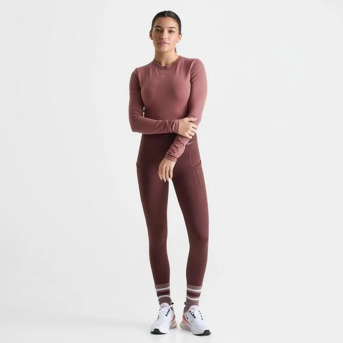 NIKE Women's Nike Sportswear Chill Knit Long-Sleeve Slim Crop Top 2