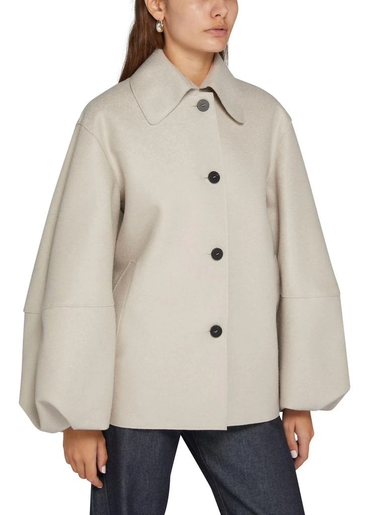 Harris Wharf London Puff sleeves jacket pressed wool 4