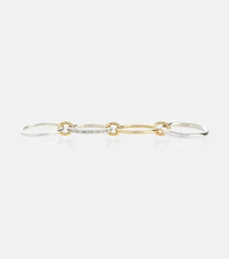 Spinelli Kilcollin Nimbus 18kt gold and sterling silver ring with diamonds 2