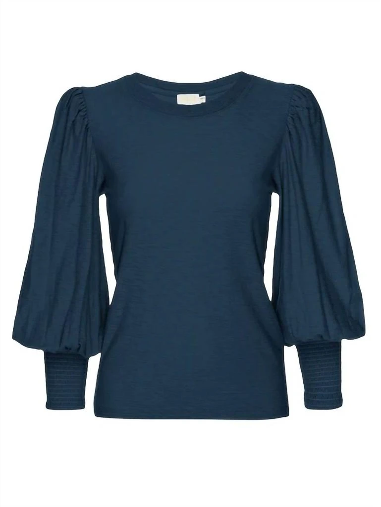 Nation LTD Loren Smocked Peasant Tee 6