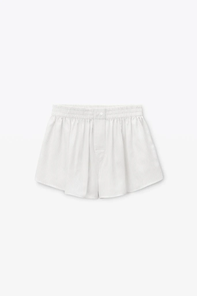 Alexander Wang Black 
White Mid-Rise Boxer Shorts 2