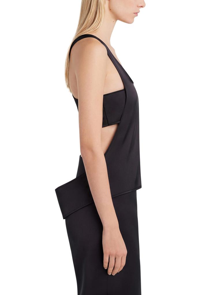 トップス Courreges SATIN SQUARE TOP M トップス Courreges SATIN SQUARE TOP M Courreges Square-Neck