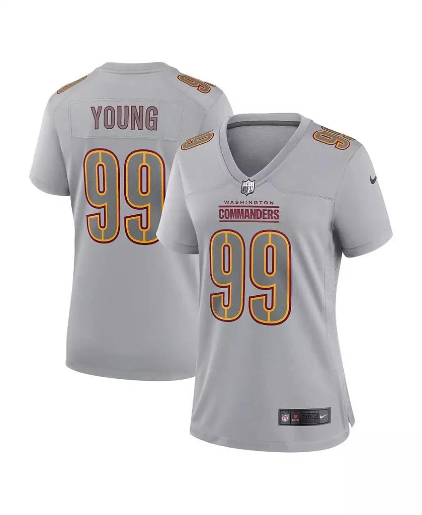 NIKE Women's Chase Young Gray Washington Commanders Atmosphere Fashion Game Jersey 1