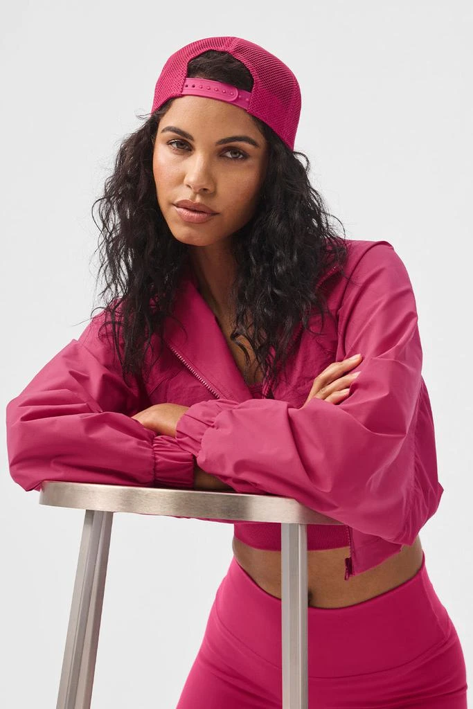 Alo Cropped Playmaker Jacket - Pink Summer Crush 5