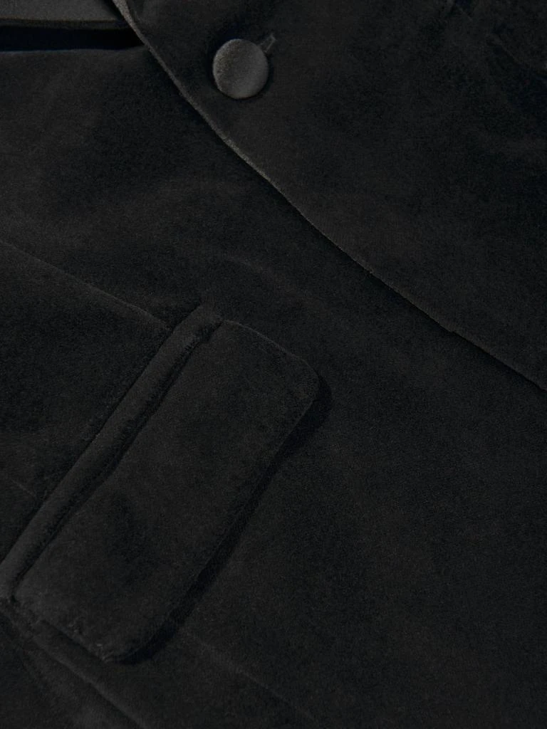 Patachou Patachou Handkerchief Detailed Velvet Party Blazer 4