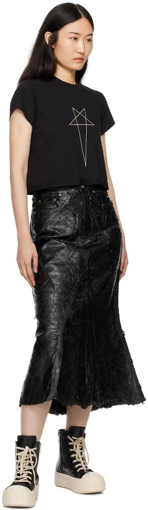 Rick Owens Black Porterville Cropped Small Level T-shirt 4