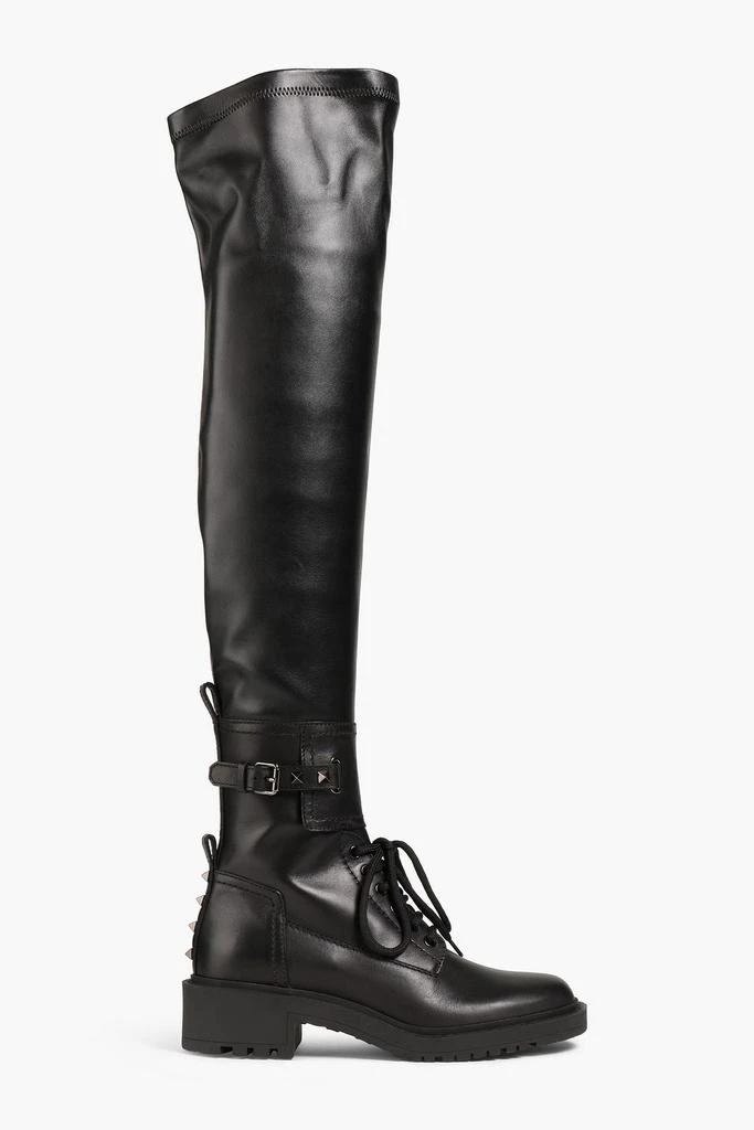Valentino Rockstud leather over-the-knee boots 1