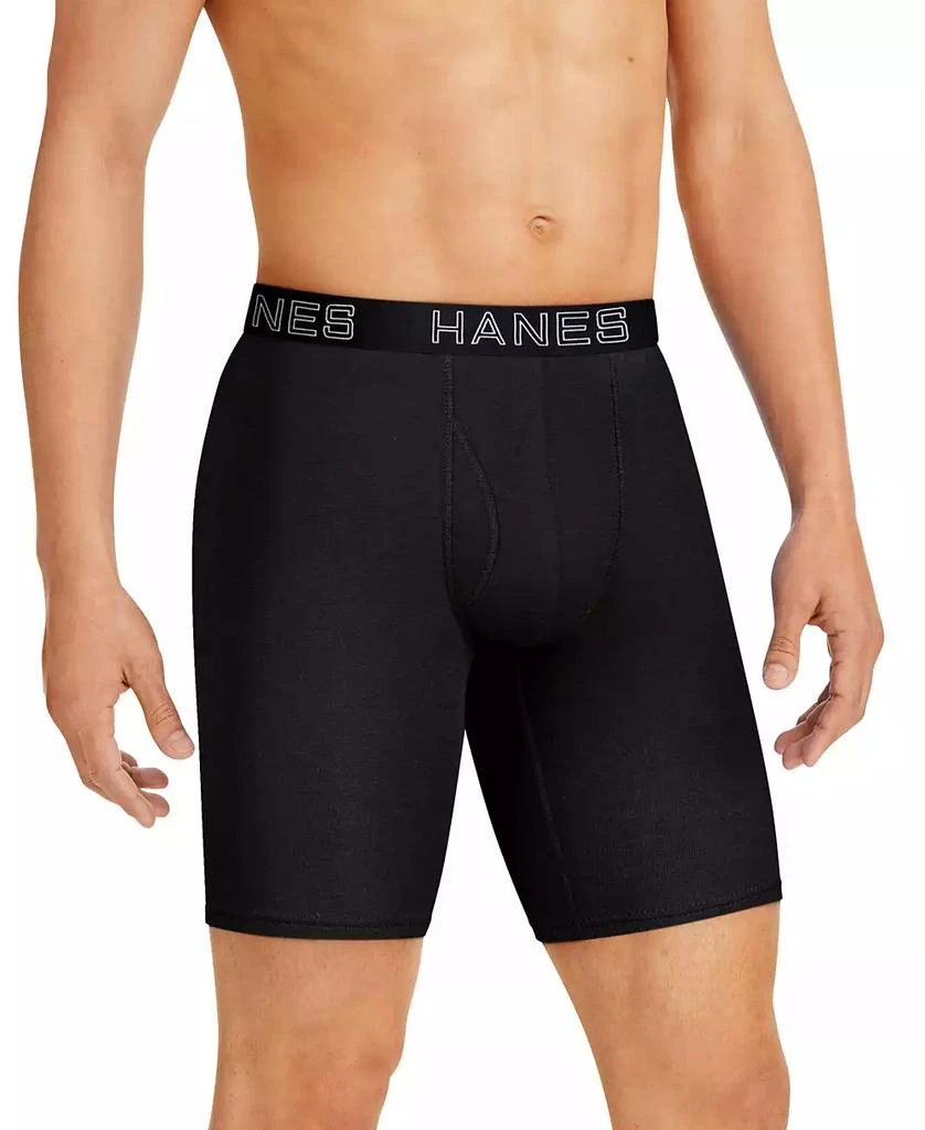 Hanes Men's Ultimate® ComfortFlex Fit® 4-Pk. Moisture-Wicking Long-Leg Boxer Briefs 3