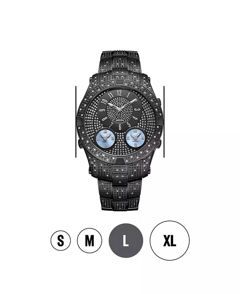 Jbw Men's Jet Setter III Diamond (1 ct.t.w.) Black Ion-Plated Stainless Steel Watch 4