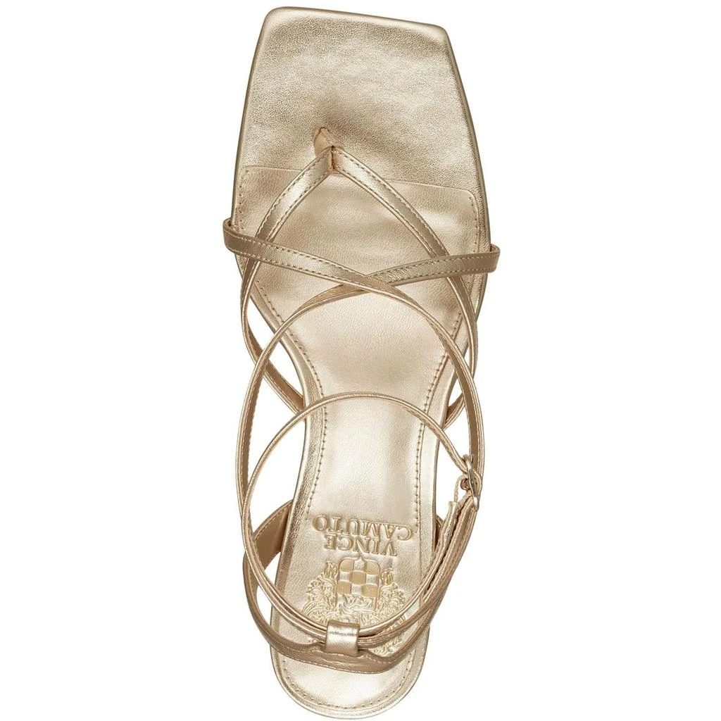 Vince Camuto Shawtry Womens Metallic Block Heel Ankle Strap 3