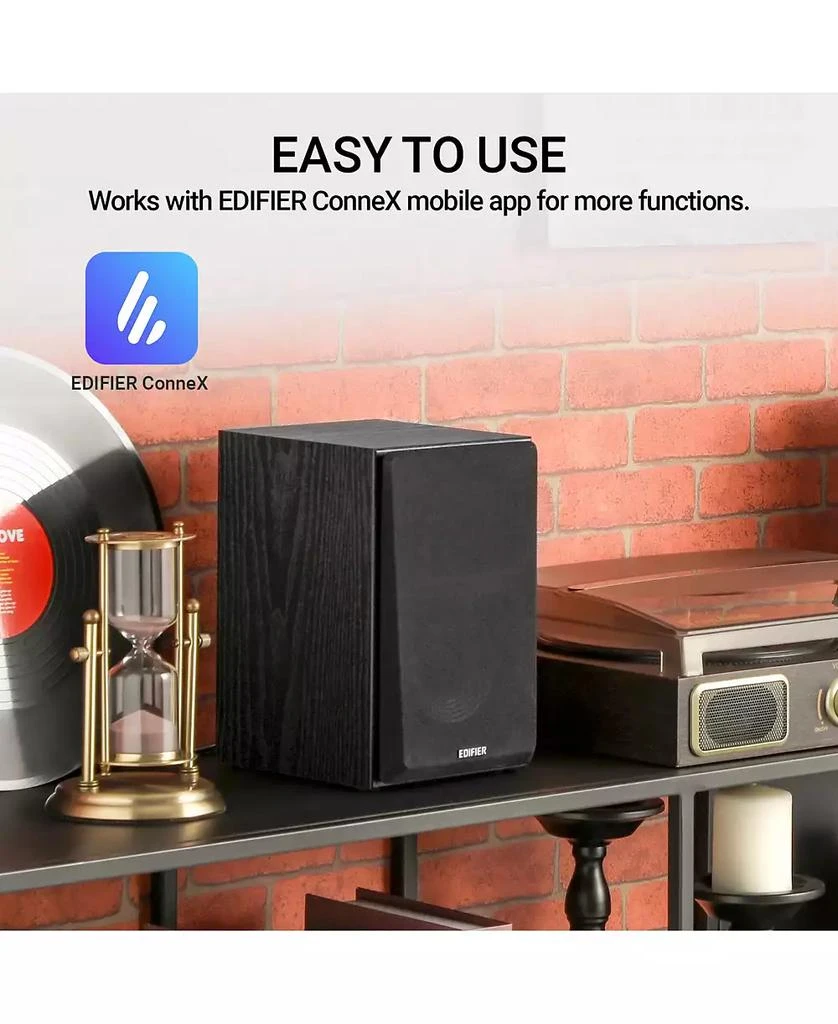 Edifier Bluetooth Bookshelf Speakers with MDF Enclosure, Powered Studio Monitors - 24W RMS (Pair) 7