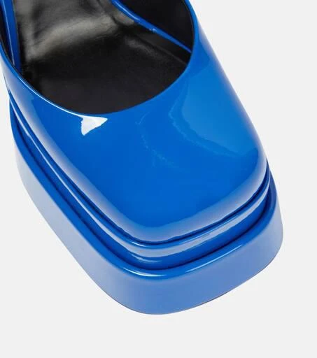 Versace Medusa Aevitas patent leather platform pumps 6