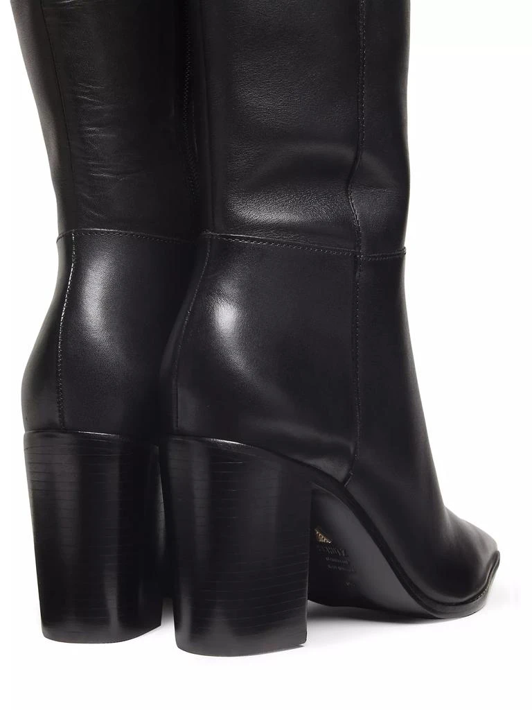 Schutz Mikki Up 90MM Leather Block-Heel Boots 3