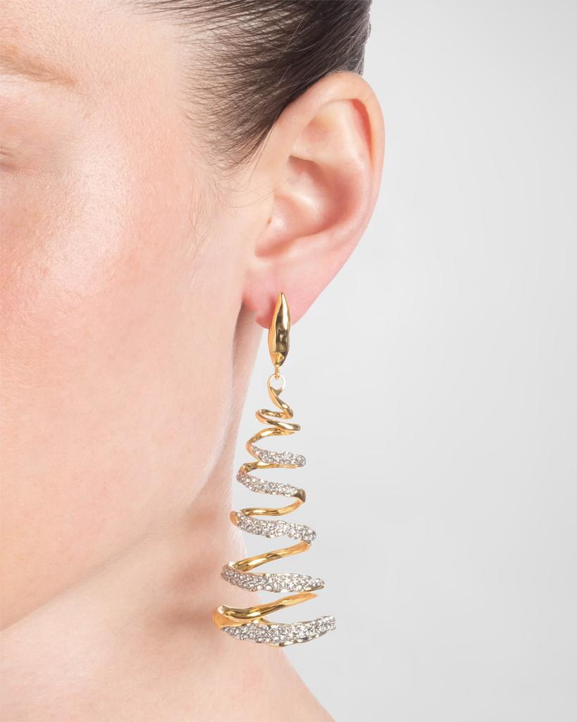 Alexis Bittar Solanales Crystal Spiral Earrings