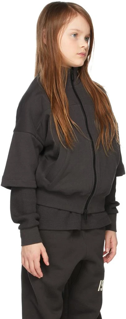 Essentials Kids Black Full Zip Half Sleeve Jacket 3