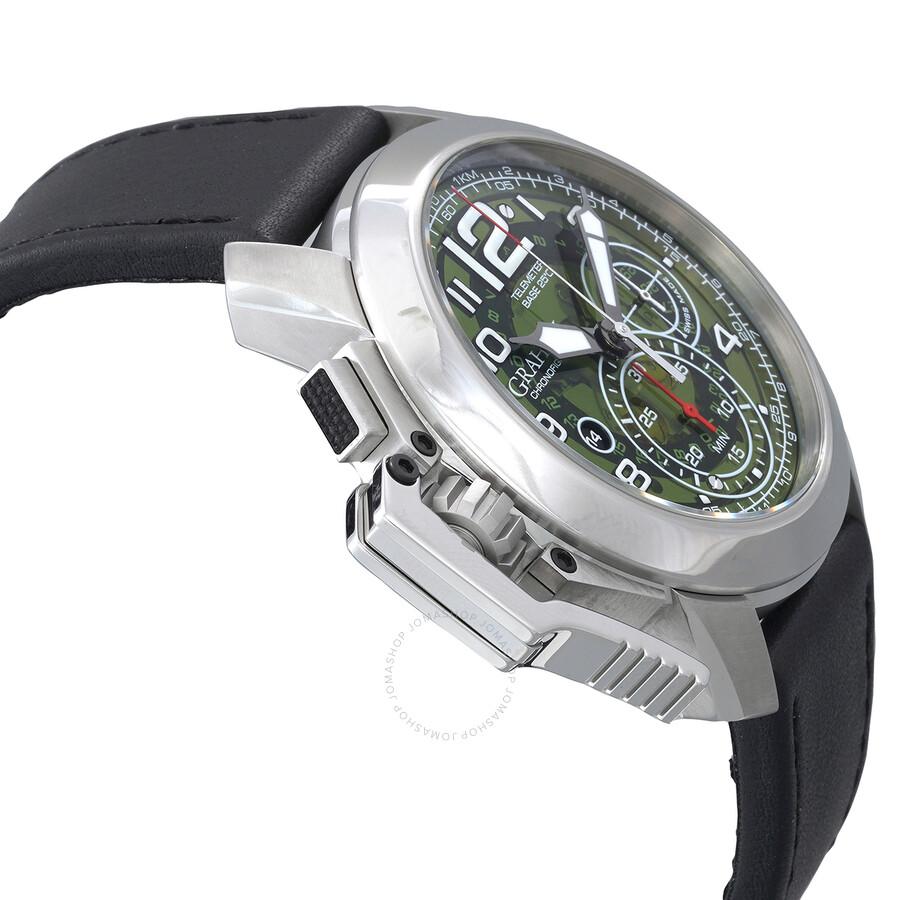 Graham’s Chronofighter Chronograph Green Skeleton Dial Automatic Men's Watch 2CCAS.G03A