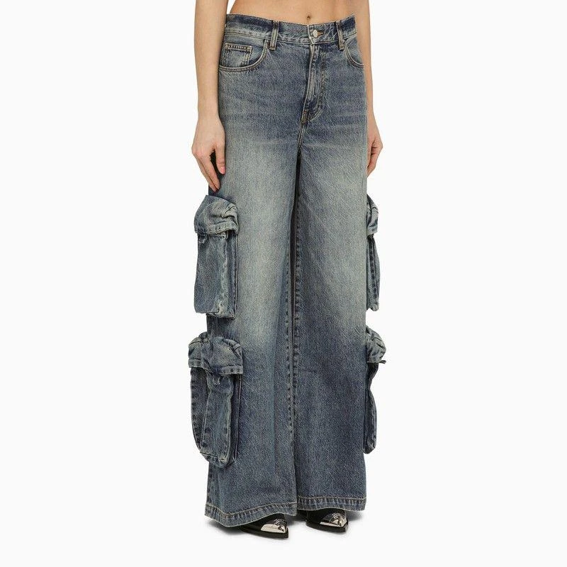 AMIRI JEANS BAGGY CARGO IN DENIM BLUE 3