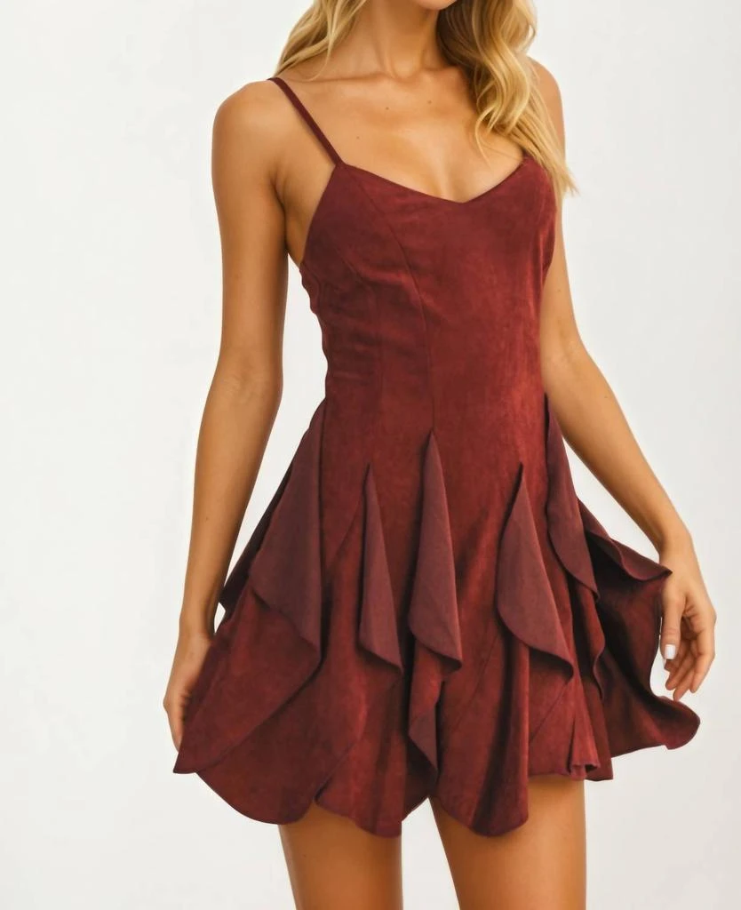 knee length dresses for ladies Floral Velvet Mini Dress Black Black / Large