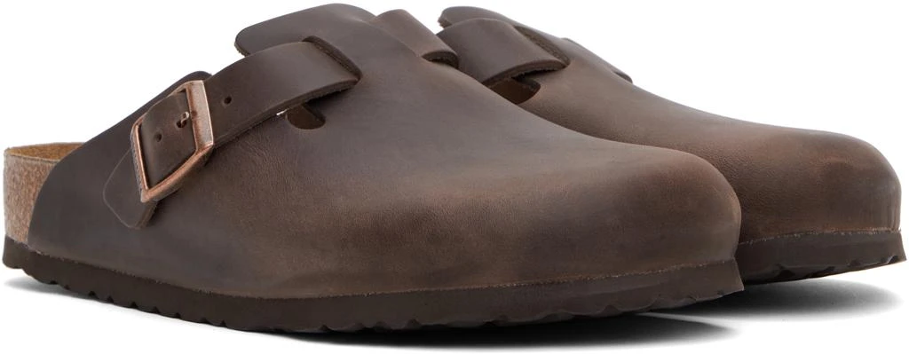 Birkenstock Brown Regular Boston Slip-on Loafers - Business 