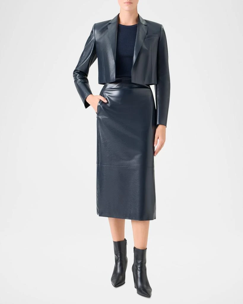 Akris Gian Open-Front Short Leather Jacket - Jackets - Free Shipping -  BeyondStyle