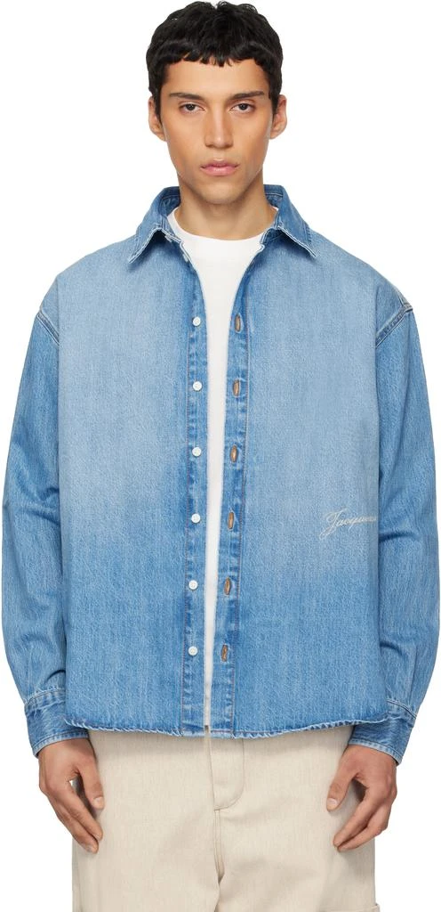 Jacquemus Blue 
The Simon de-Nîmes
 Denim Shirt