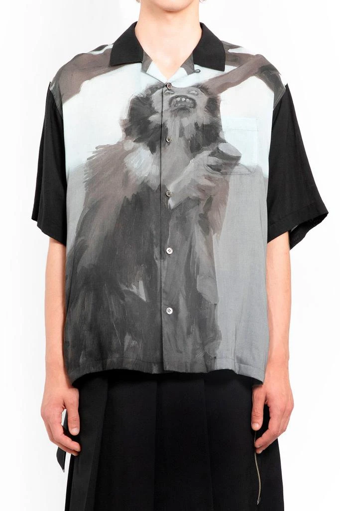 UNDERCOVER Undercover Short-Sleeved Illustration-Printed Buttoned Shirt 1