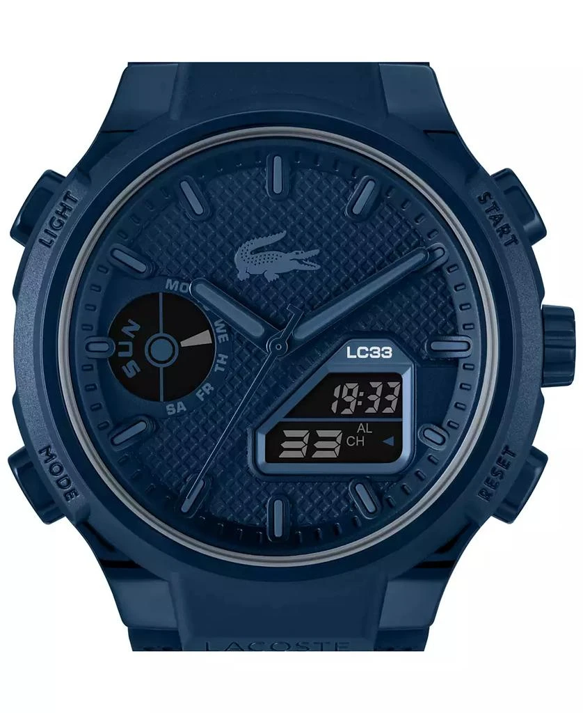 Lacoste Men's LC33 Navy Silicone Strap Watch, 44.8mm 5