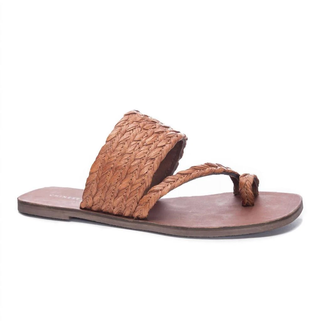 Chinese Laundry Brunch Rayva Woven Sandal In Cognac 1