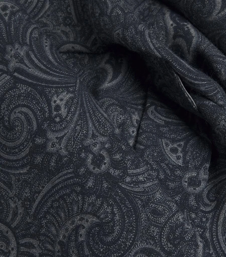Daniel Hanson Wool Paisley Print Dressing Gown 5