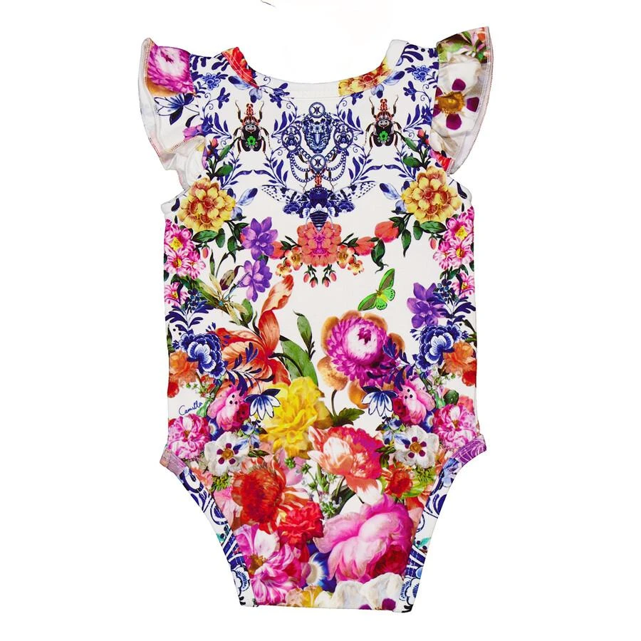 Camilla Girls Pink Frill Bodysuit 2